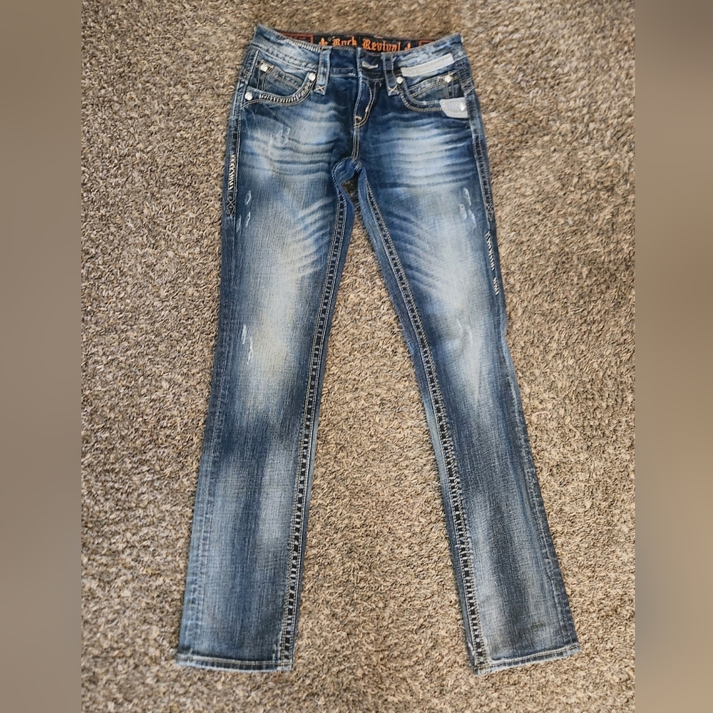 Rock Revival Jeans and Taylor Boyfriend Cropped Jean